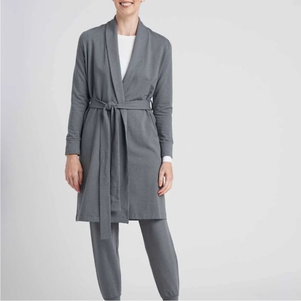 UNIVERSAL STANDARD- Rachele Lounge Robe Pima Cotton